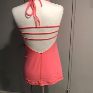 Coral halter top Lululemon